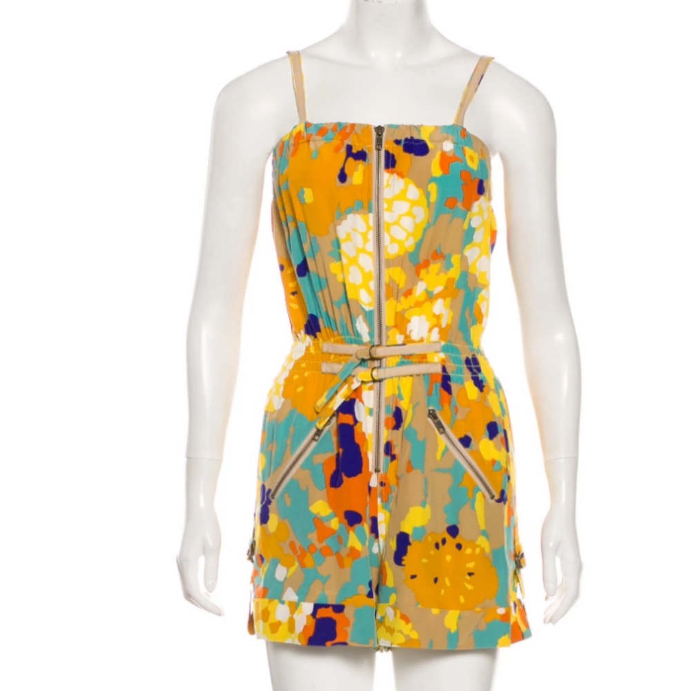 Diane Von Furstenberg DVF XS 2 LEANA Silk romper